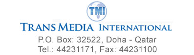 "Trans Media International company logo, Doha, Qatar – event management services"